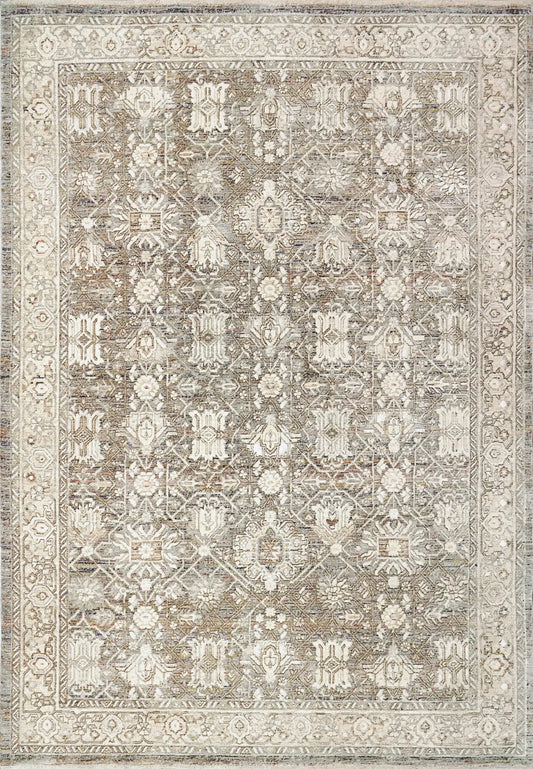 Cream multi rectangle Octo rug.-My Rug World