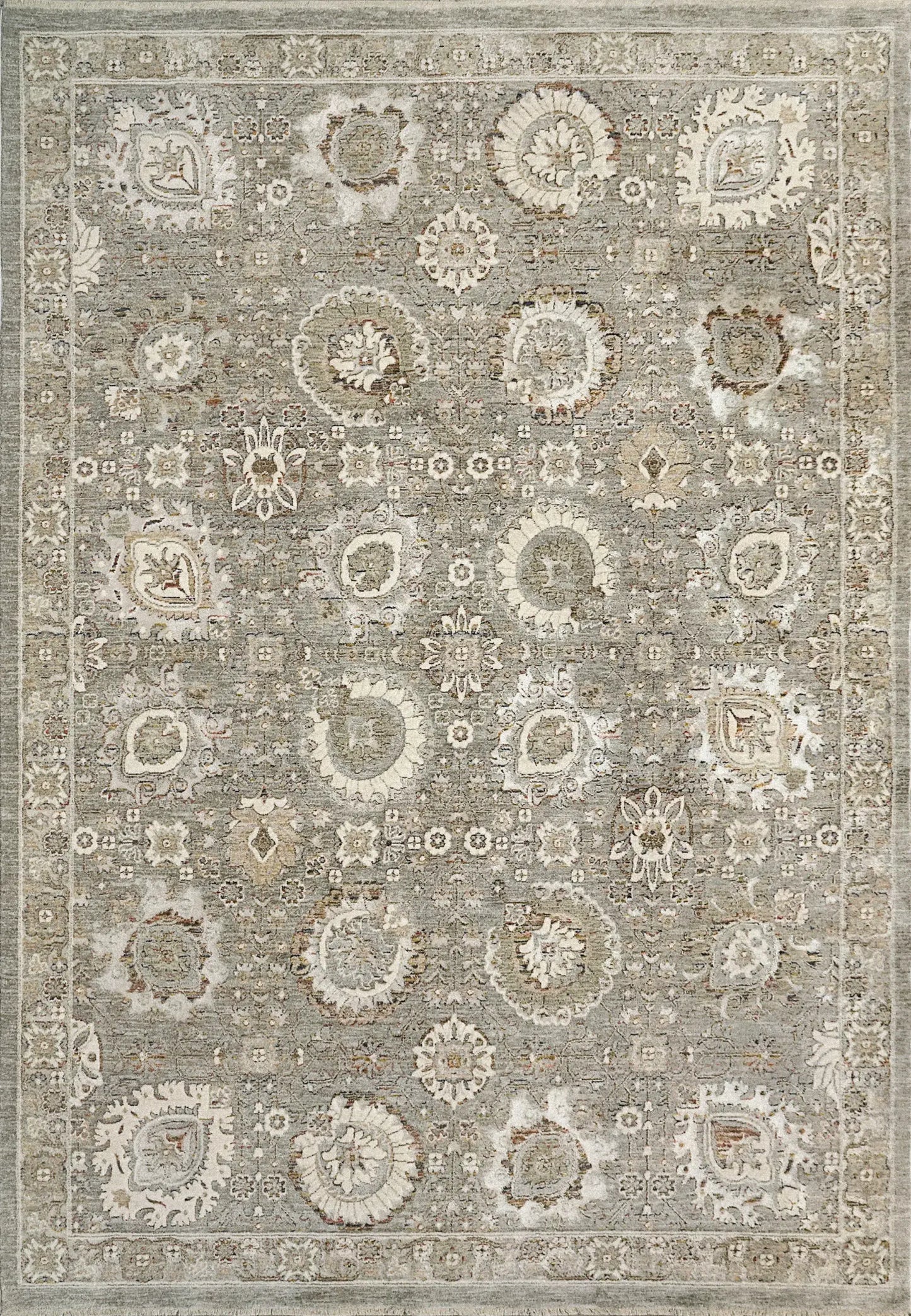 Grey multi rectangle Octo rug.