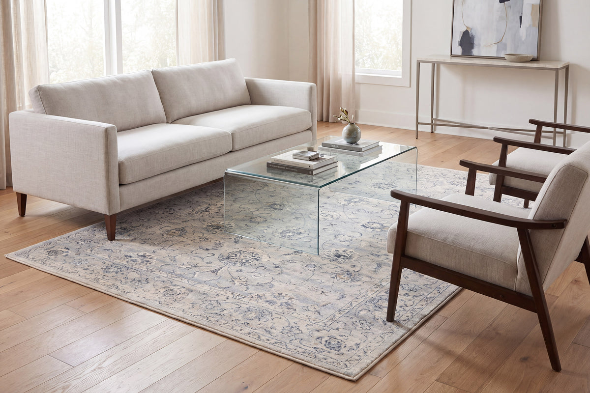 Ancient Garden 57126 Silver/Grey rug – room scene