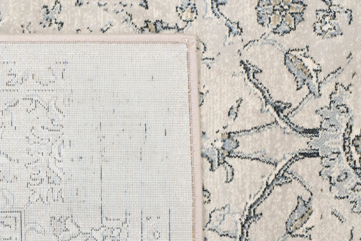 Ancient Garden 57136 Silver/Grey rug – corner detail