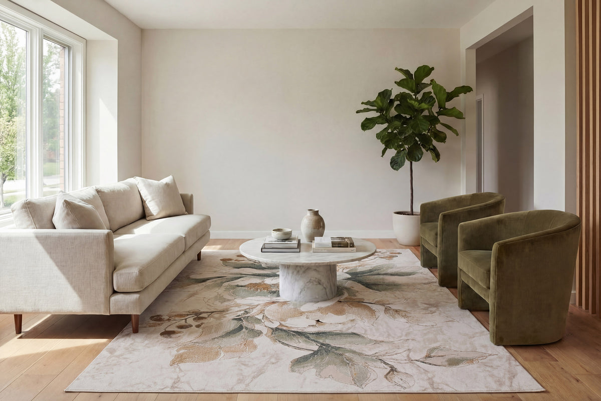 Aspire 11362 Cream/Beige/Multi rug – room scene
