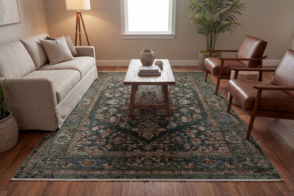 Atlanta 11750 Navy/Multi rug – room scene