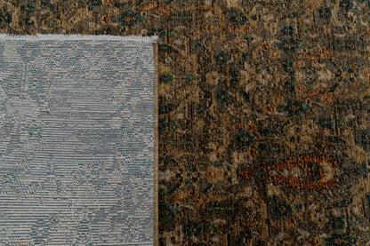 Atlanta 11760 Black/Ivory/Multi rug – corner detail