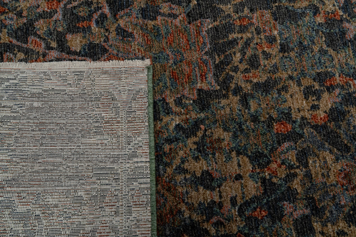 Atlanta 11761 Navy/Multi rug – corner detail