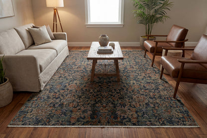 Atlanta 11761 Navy/Multi rug – room scene