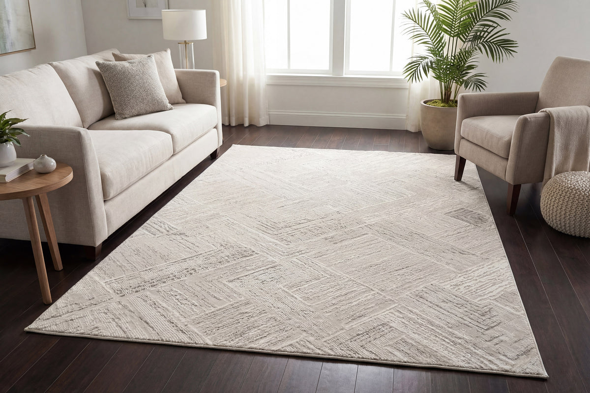 Atlas 2575 Grey/Ivory rug – room scene