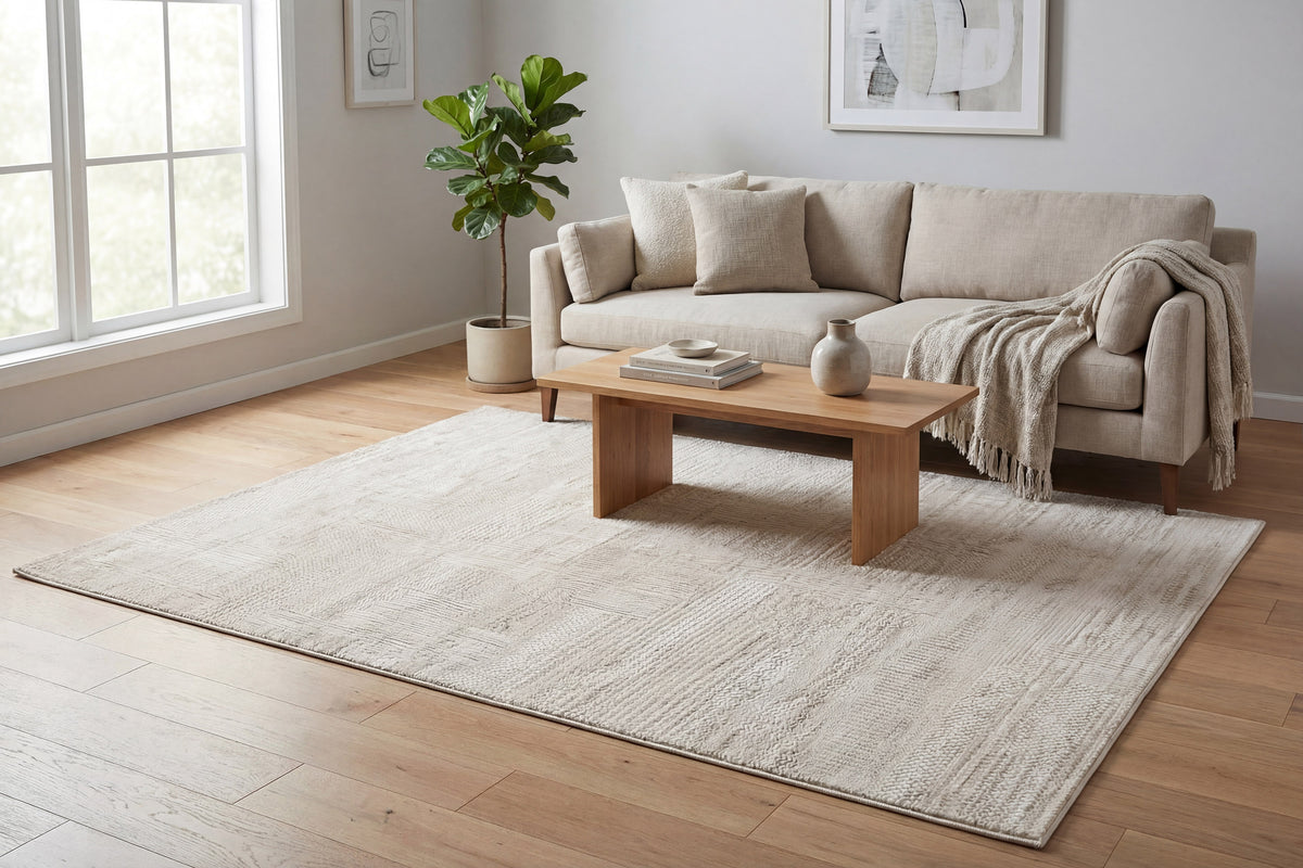 Atlas 2582 Beige/Grey rug – room scene