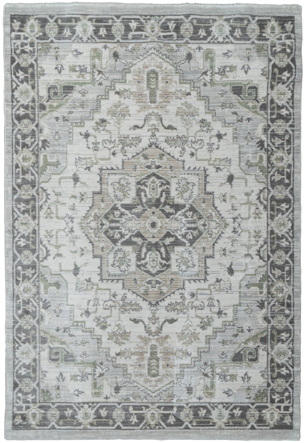 Authentic 18787 Ivory/Grey/Beige rug