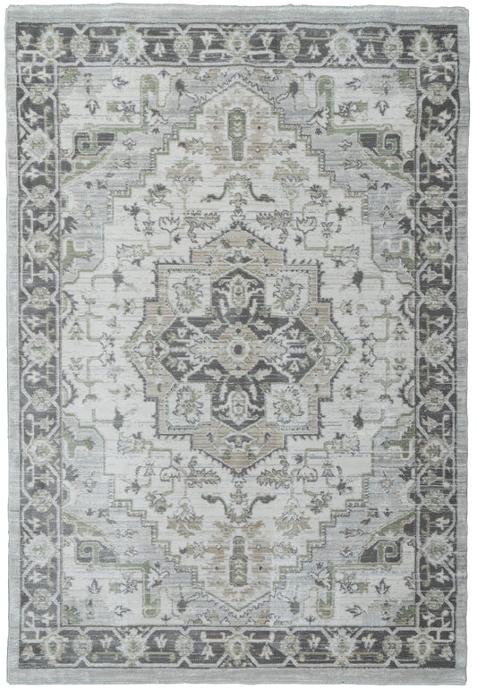Authentic 18787 Ivory/Grey/Beige rug-My Rug World