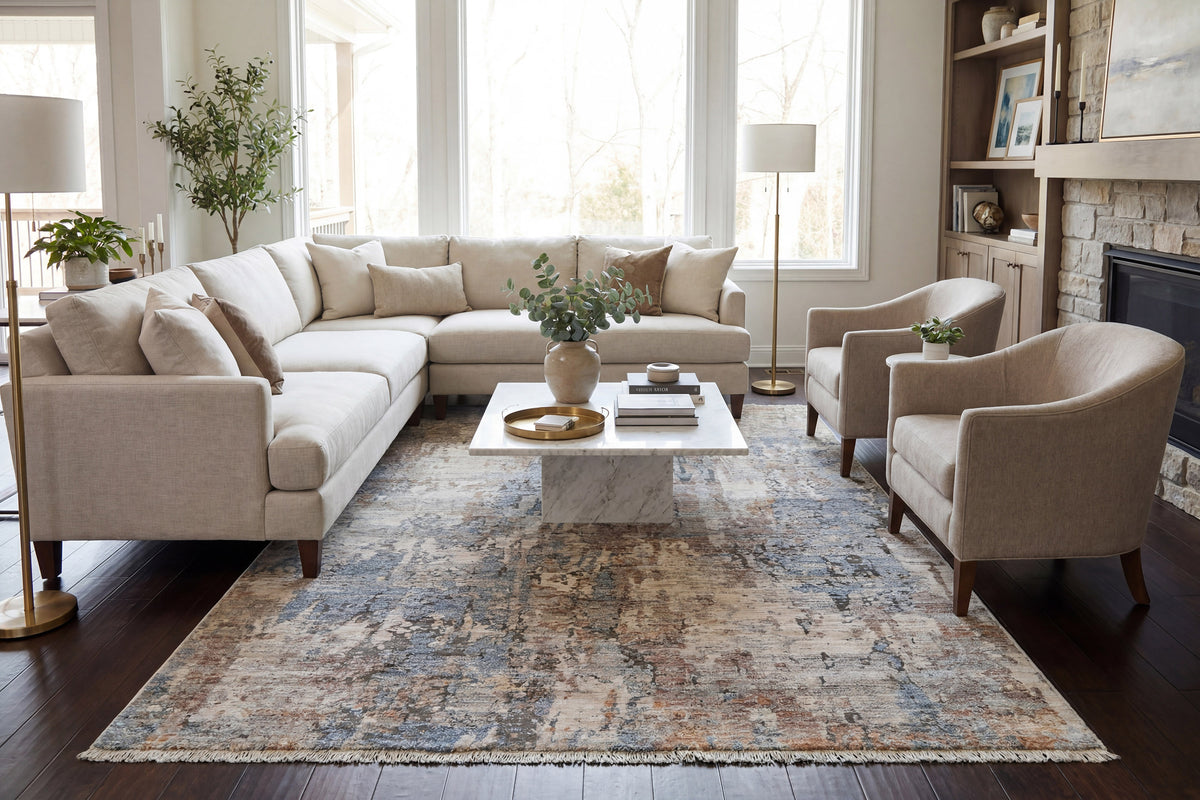 Autumn 10921 Cream rug – room scene