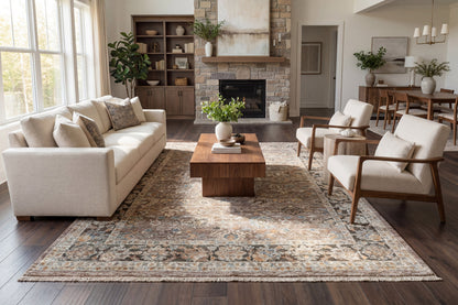 Autumn 10922 Brown/Multi rug – room scene