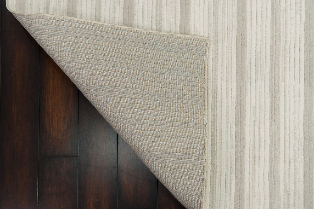 Boutique 19480 Grey/Cream rug – corner detail