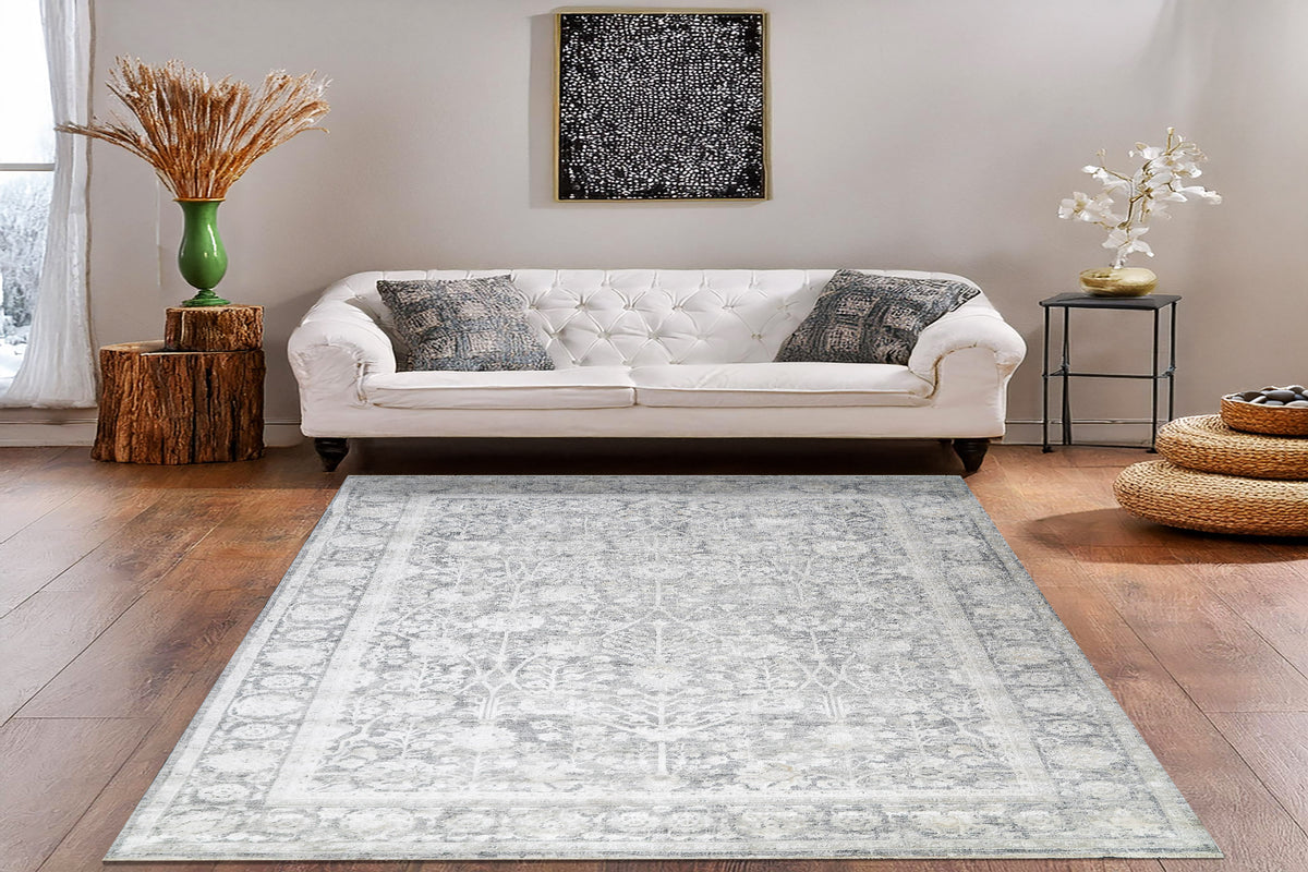 Canyon 15470 Grey/Cream rug – room scene