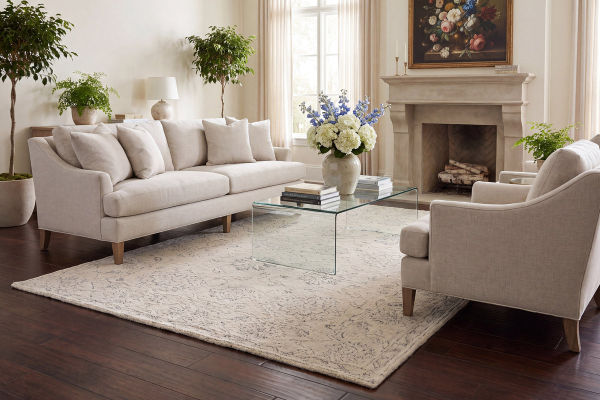 Daisy 9088 Ivory rug – room scene