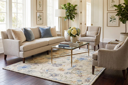 Daisy 9089 Ivory/Multi rug – room scene