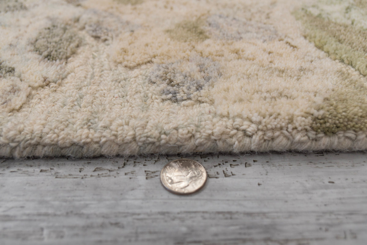 Daisy 9092 Sage/Multi rug – pile detail