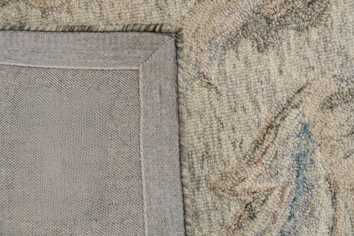 Daisy 9094 Grey/Blue rug – corner detail