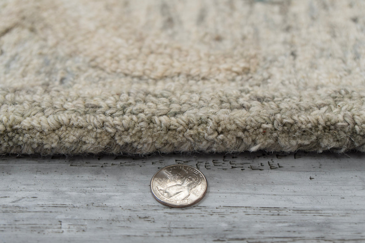 Daisy 9094 Grey/Blue rug – pile detail