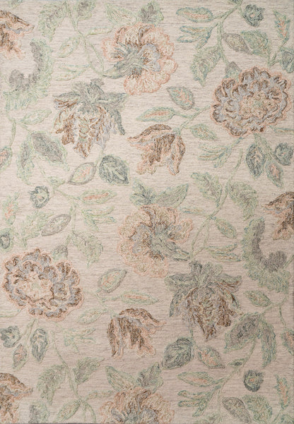 Daisy 9095 Beige/Sage/Rust rug