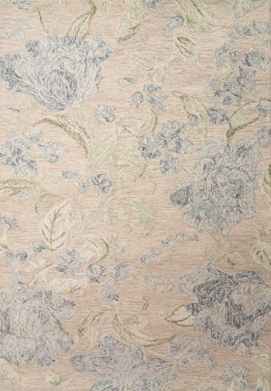 Daisy 9096 Beige/Sage/Blue rug-My Rug World