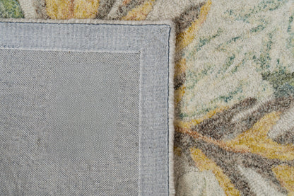 Daisy 9097 Grey/Multi rug – corner detail