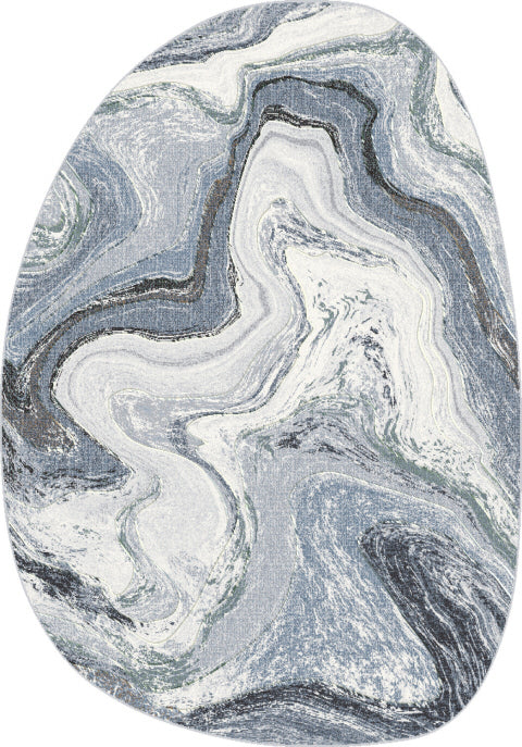 Eclipse 63436 Grey/Cream rug – pebble