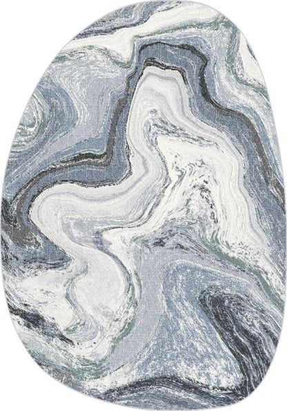 Eclipse 63436 Grey/Cream rug – pebble