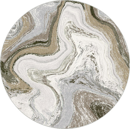 Eclipse 63436 Cream/Mocha rug – round