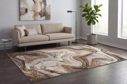 Eclipse 63436 Cream/Mocha rug – room scene