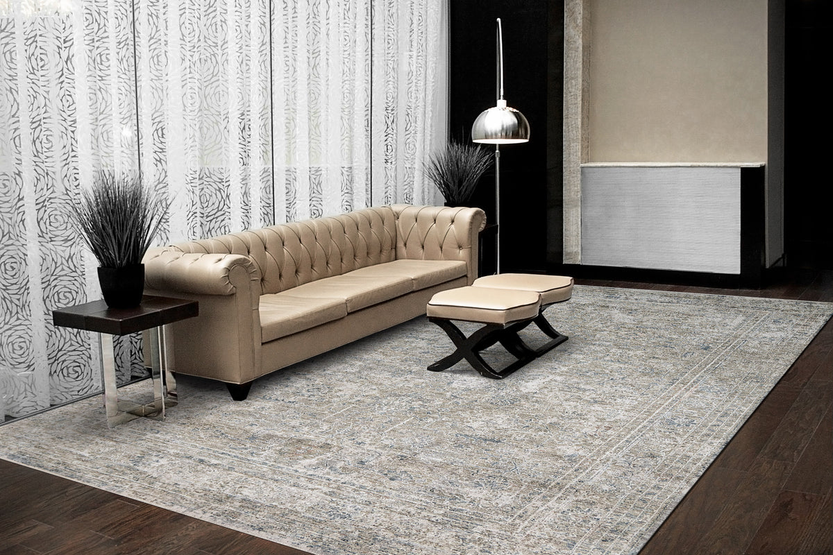 Flare 14741 Beige/Ivory/Blue rug – room scene