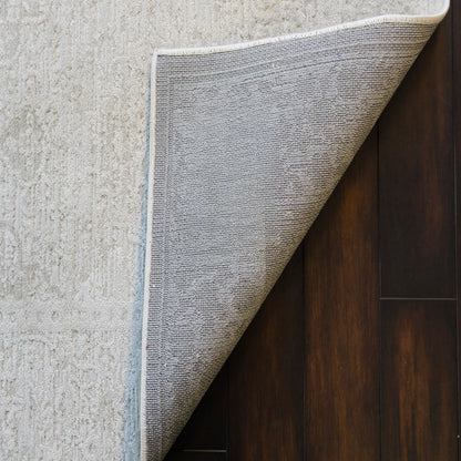 Hamilton 10605 Ivory/Grey rug – corner detail