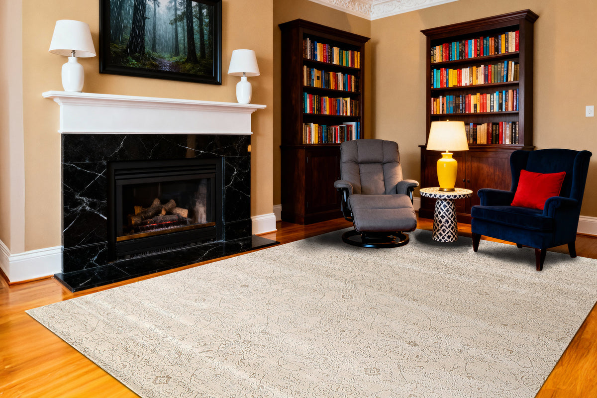 Harmony 59002 Beige/Ivory rug – room scene