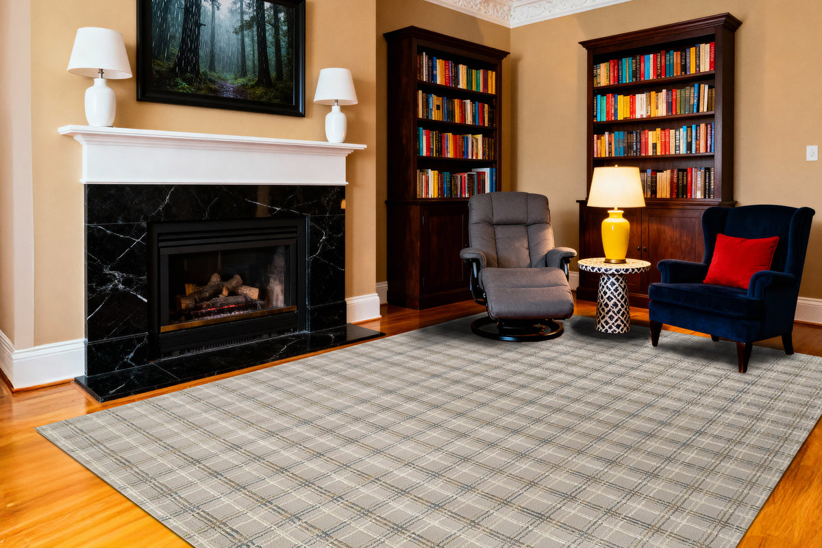 Harmony 59005 Beige/Grey rug – room scene