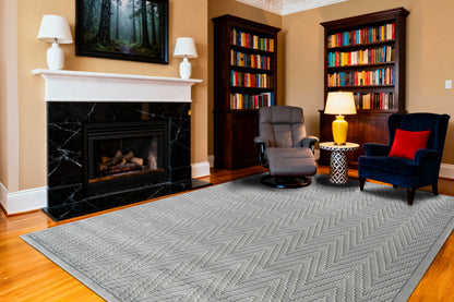 Harmony 59019 Ivory/Blue rug – room scene