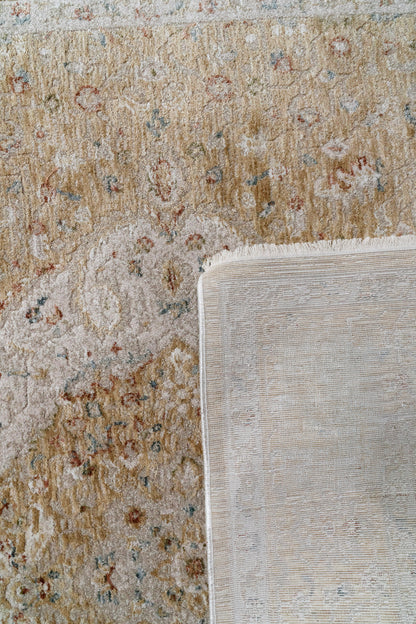 Hudson 1479 Gold/Cream rug – corner detail