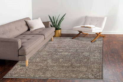 Kyra 13701 Rust rug – room scene