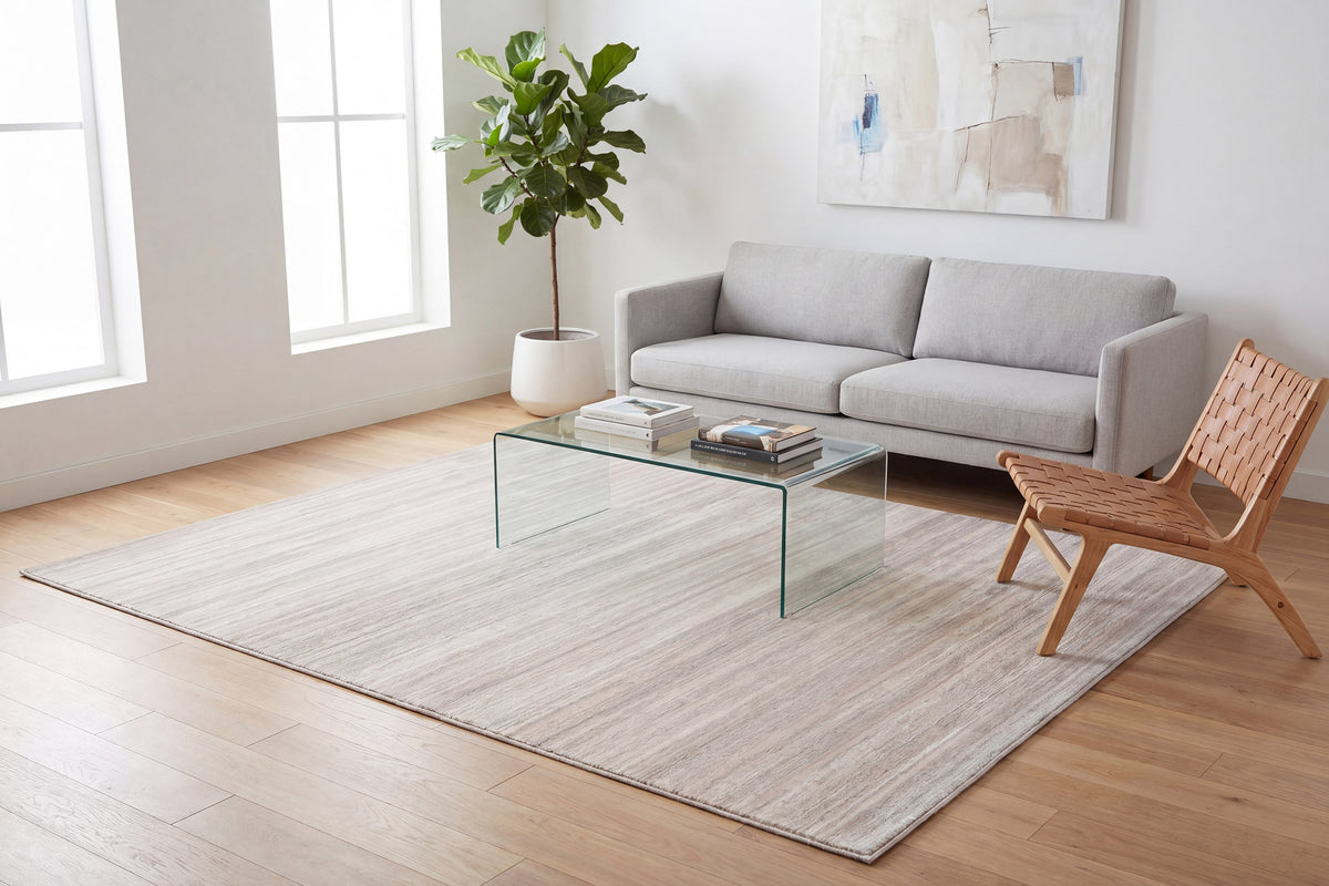 Lazer 12674 Light Grey rug – room scene