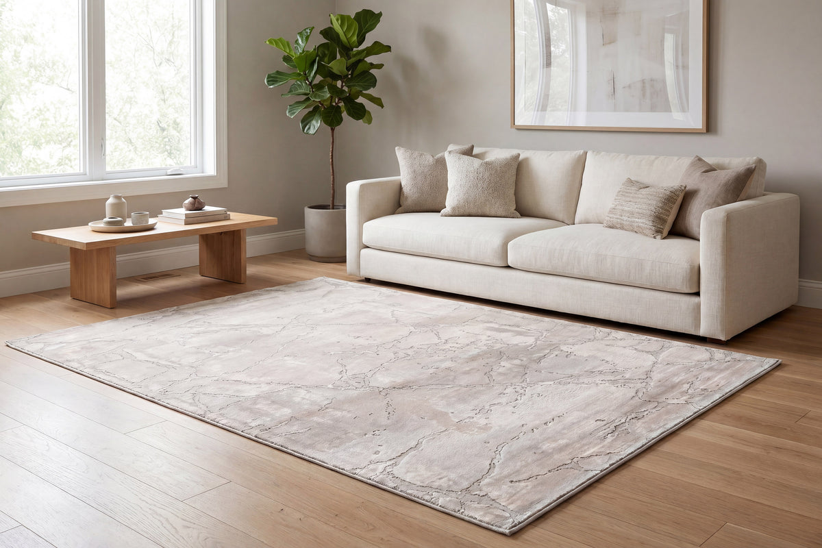 Lazer 12676 Light Grey rug – room scene