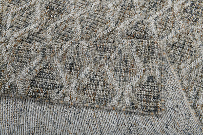 Leon 13605 Grey/Beige rug – corner detail