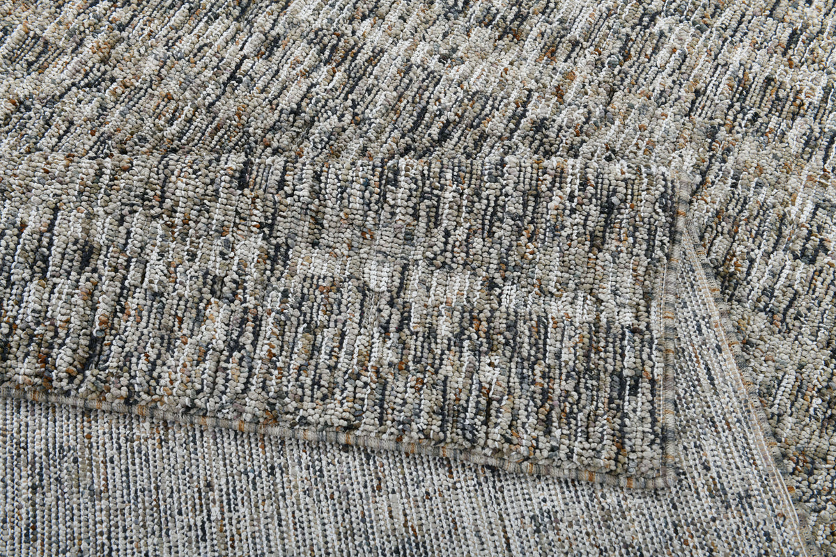 Leon 13609 Grey/Light Grey rug – corner detail
