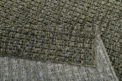 Leon 13611 Dark Green rug – corner detail