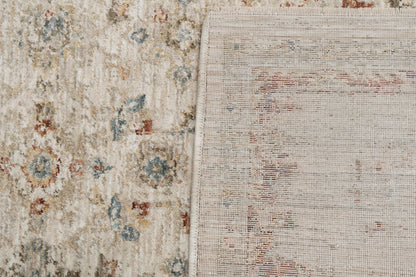 Luminous 17601 Cream/Beige/Red rug – corner detail