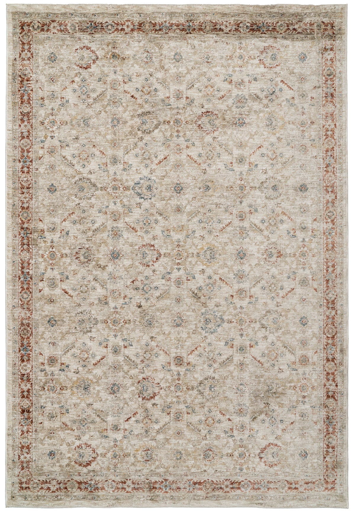 Luminous 17601 Cream/Beige/Red rug