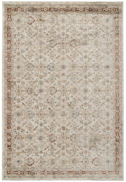 Luminous 17601 Cream/Beige/Red rug