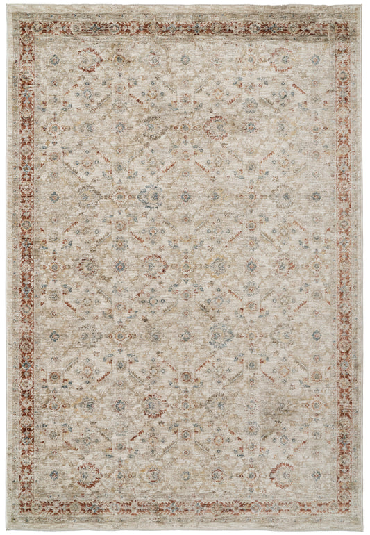 Luminous 17601 Cream/Beige/Red rug-My Rug World