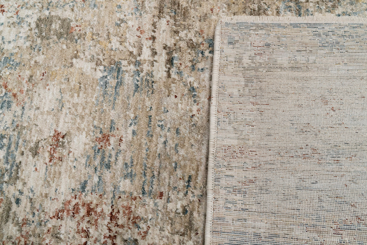 Luminous 17602 Cream/Multi rug – corner detail