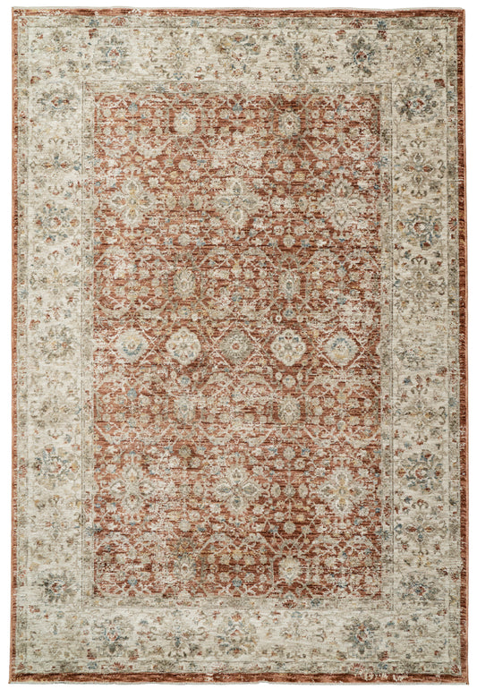 Luminous 17603 Rust/Cream rug-My Rug World