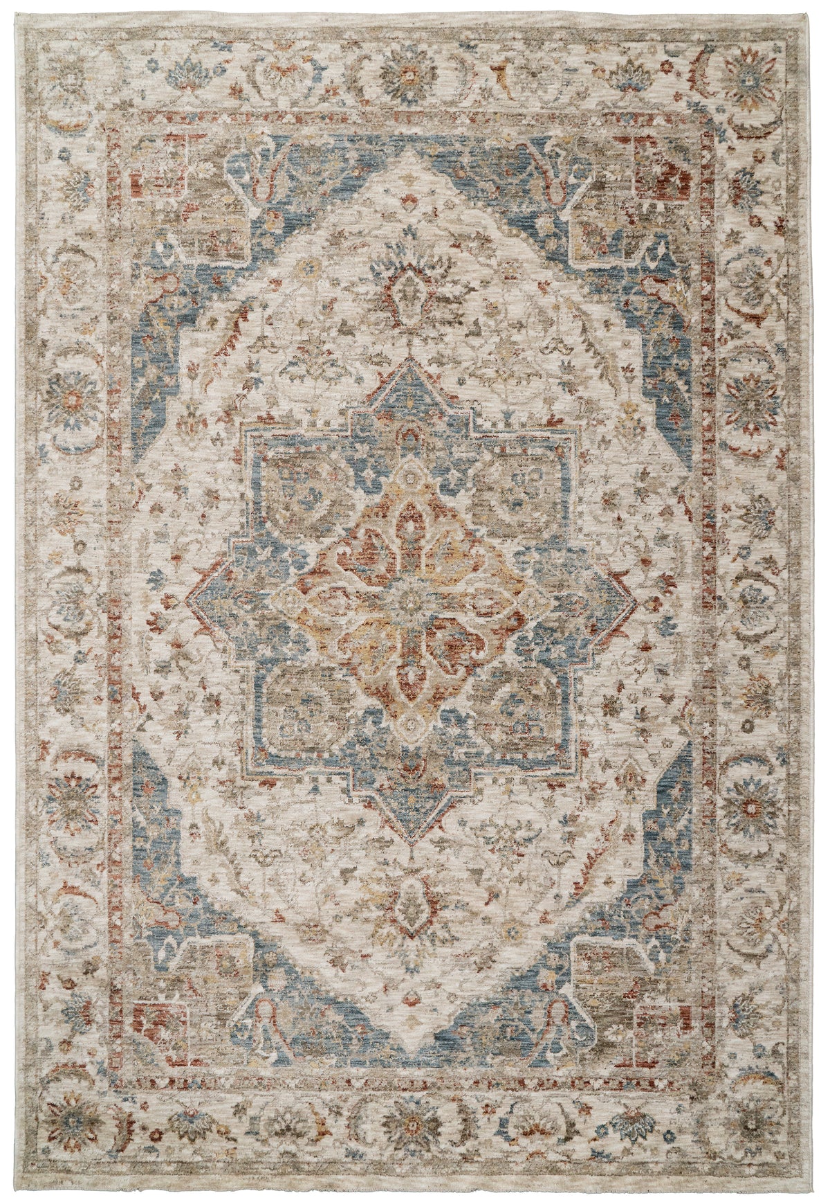 Luminous 17606 Cream/Beige/Navy rug