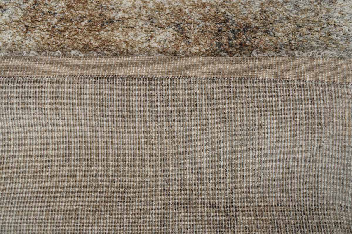 Mehari 23120 Ivory/Rust/Multi rug – corner detail
