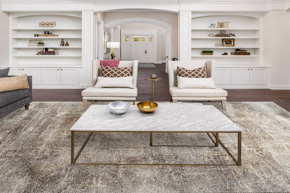 Mehari 23120 Ivory/Rust/Multi rug – room scene